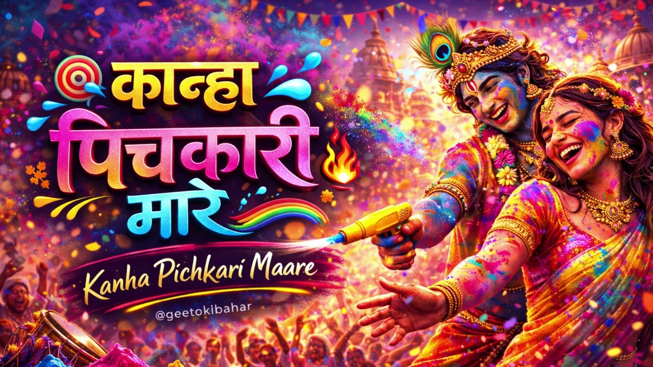 🎯💦 कान्हा पिचकारी मारे 🌈🔥 Kanha Pichkari Maare 💛💃