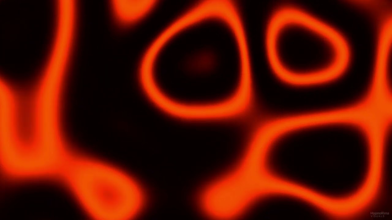 7-Hour Glowing Red and Orange Abstract Wallpaper &ndash; Hypnotic Visual Background