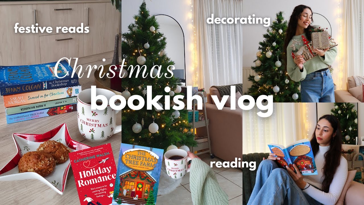 bookish vlog 🎄📖 decorating for Christmas, reading holiday books & baking