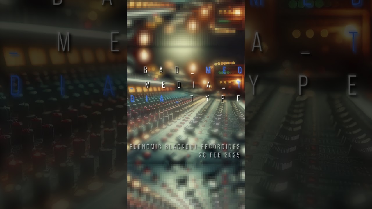 collection of 5 songs made today during the economic blackout #ElectroIndustrial #economicmeltdown