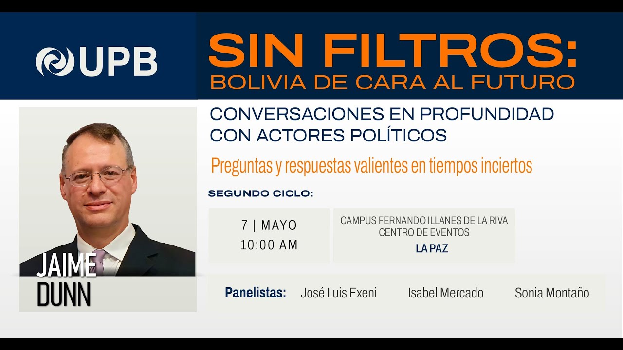 SIN FILTROS: Bolivia de cara al futuro - Jaime Dunn
