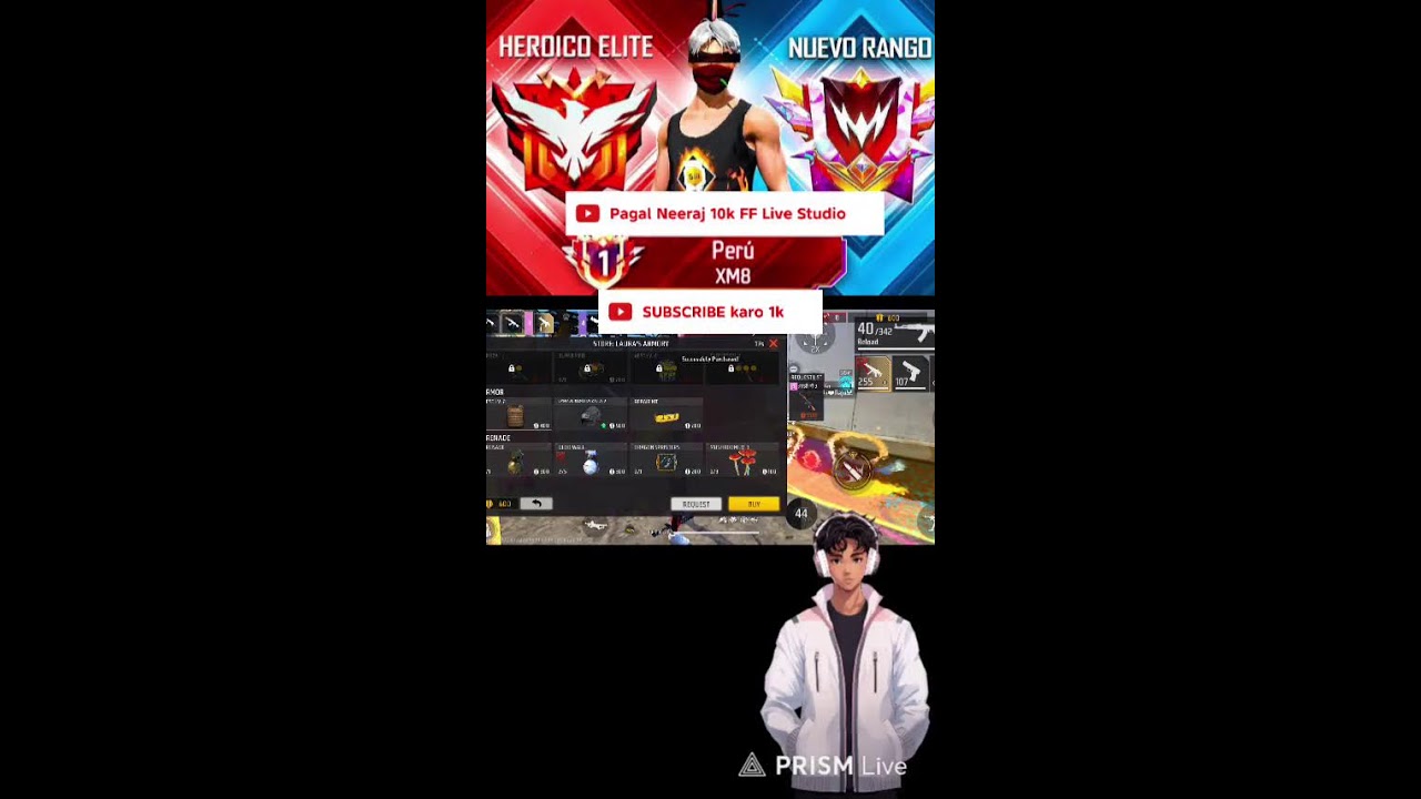 🔥 pagal Neeraj FF 10k 🔥
Free Fire Pro Gameplay | Live Streams 🎮
Clutch • Rush • Rank Push 💣
Subs