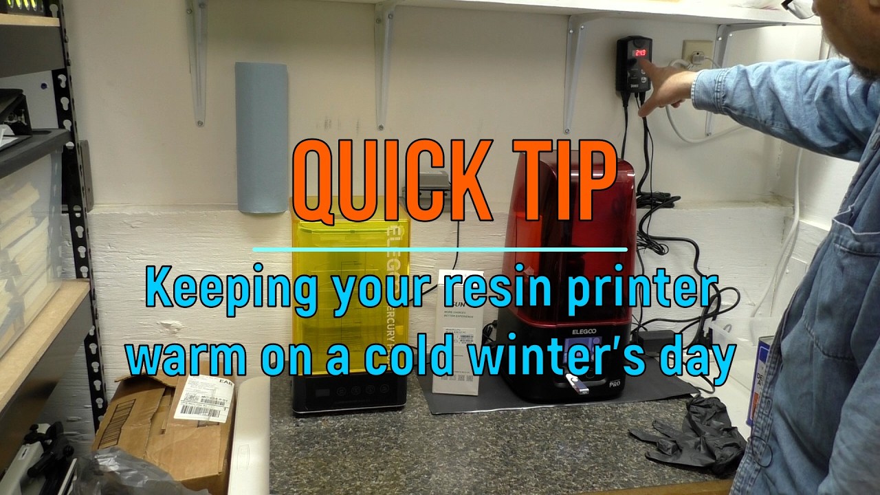 Quick Tip - Keeping your resin printer warm on a cold winter’s day