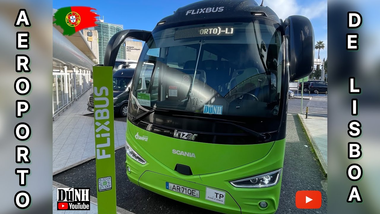 🚏🚍 Aeroporto Humberto Delgado-Lisboa, #FLIXBUS 💚 embarque e desembarque veja.🫵🏼 #dunh #portugal