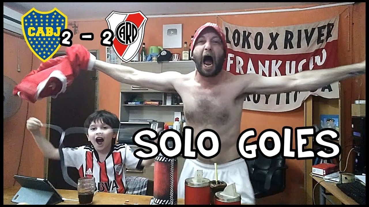 Los Goles Boca 2 River 2 | Reacciones de un Hincha de River | Final Copa Libertadores Ida