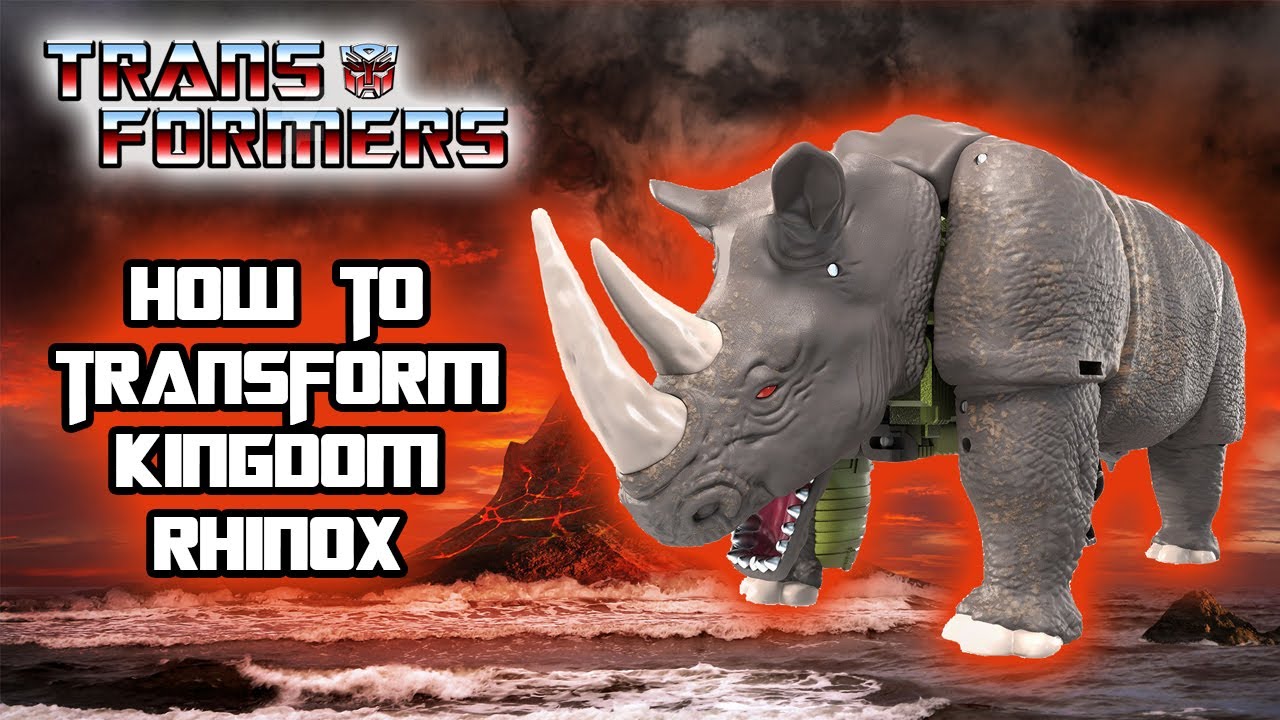 How To Transform Kingdom Rhinox Tutorial || War For Cybertron Trilogy Transformers Action Figure