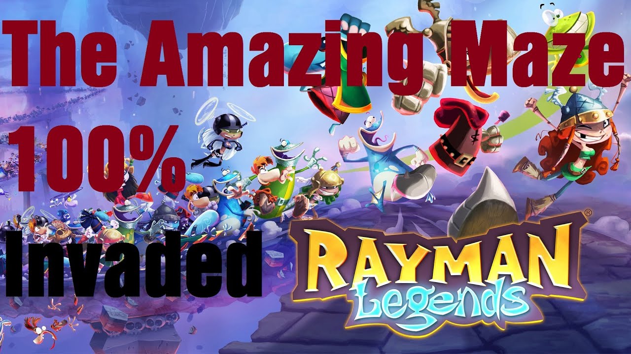 Rayman Legends - The Amazing Maze Invaded - 100%