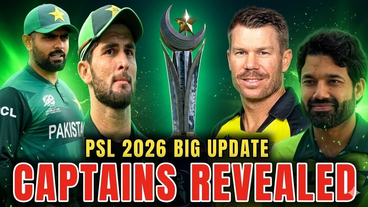PSL 2026 &ndash; All 8 Team Captains Revealed