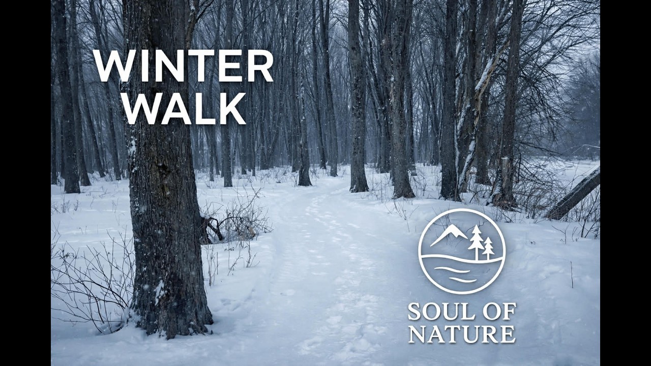 Walking in Fresh Snow | Natural Footsteps Ambience ❄️🌲