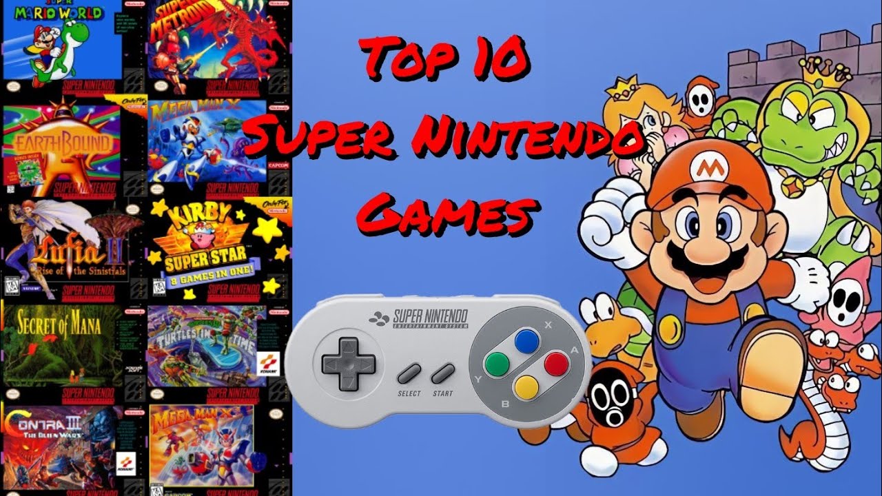 Top 10 Best SNES Games of All Time | Nostalgia 🥺
