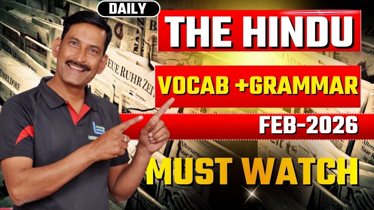 The Hindu Editorial Vocabulary | SET–8 | Meaning + Hindi | Idioms, Phrasal Verbs | English FOR ALL