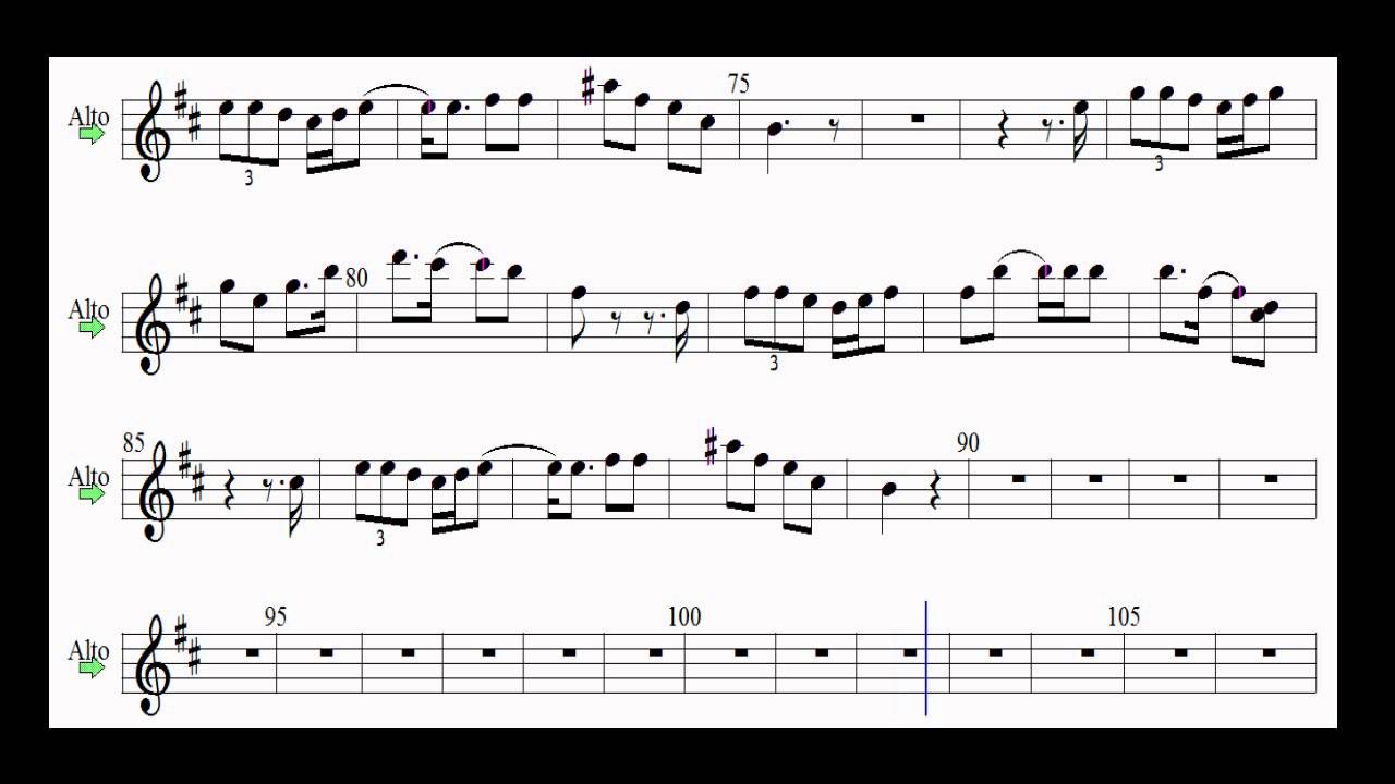 SaxKaraoke CaballoViejo   Eb exercise