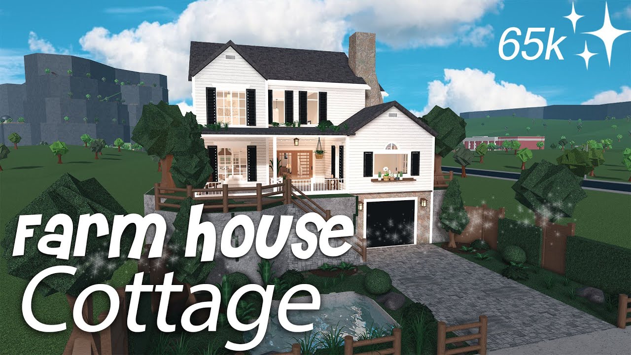 $65,523 Farmhouse Cottage | Bloxburg speed build | Nonadvanced placing needed