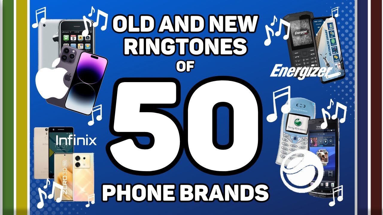 🎵OLD AND NEW RINGTONES OF 50 PHONE BRANDS🎵 #nostagia