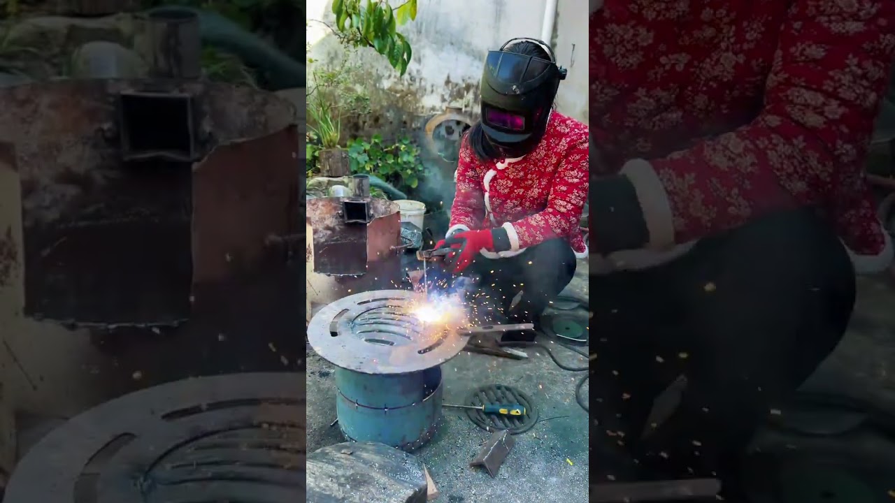 I transformed a wood-burning stove for just 50 yuan Smokeless gasification saves firewood