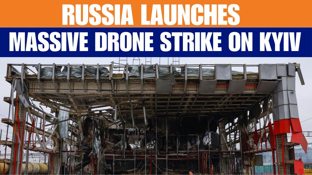 Russia Strikes Kyiv Railway Hub Amid Massive Drone & Missile Attacks | News9live