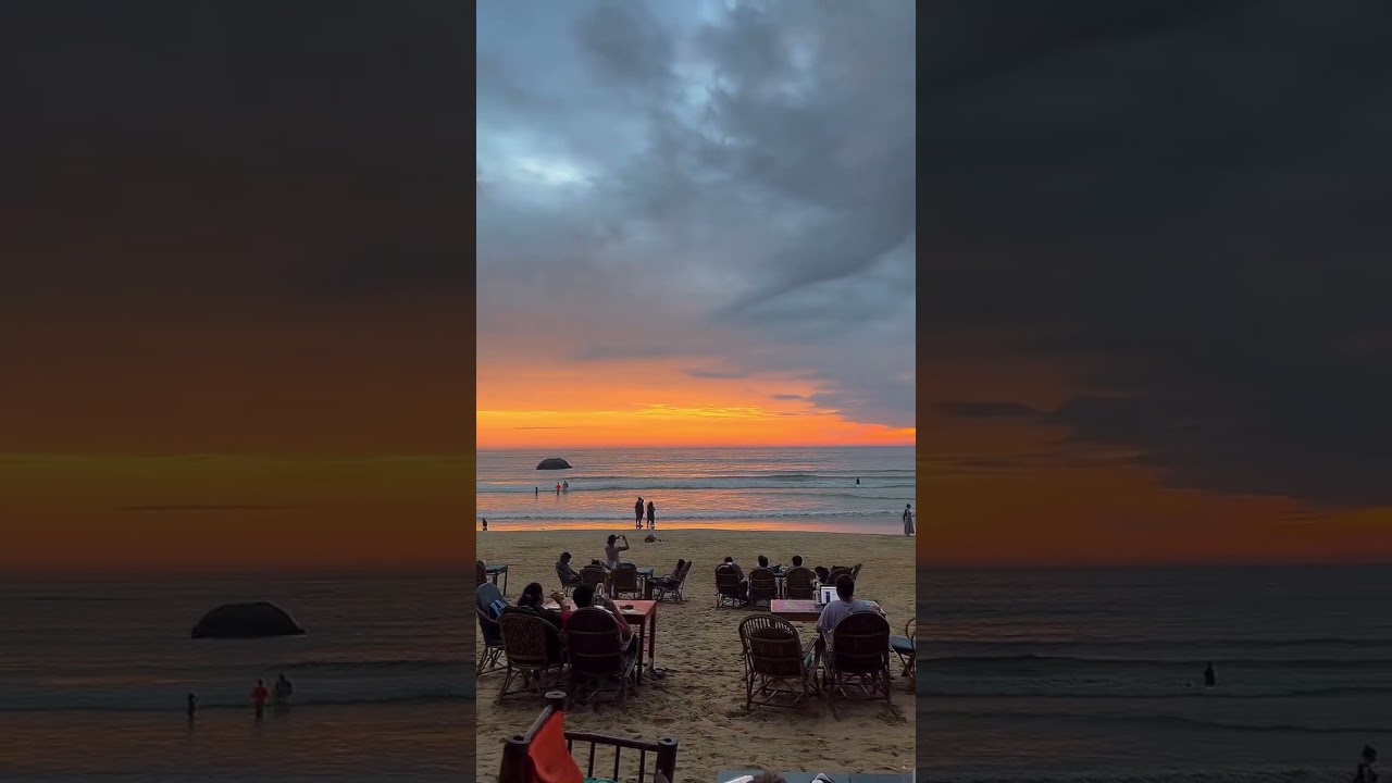 🌅Sunset View Restaurant South Goa.🏖️ #shorts #goa #beach #sunset #views #shortsfeed #trending #viral