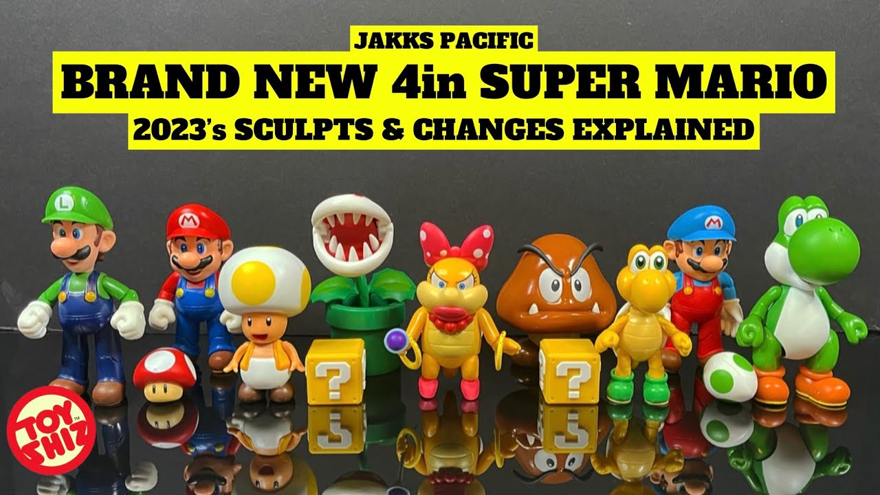2023 NEW 4in SUPER MARIO FIGURES EXPLAINED | Jakks Pacific
