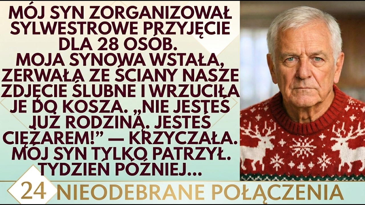 Syn zorganizował KOLACJĘ SYLWESTROWĄ dla 28 krewnych—A MNIE WE WŁASNYM DOMU POTRAKTOWANO JAK OBCYGO.
