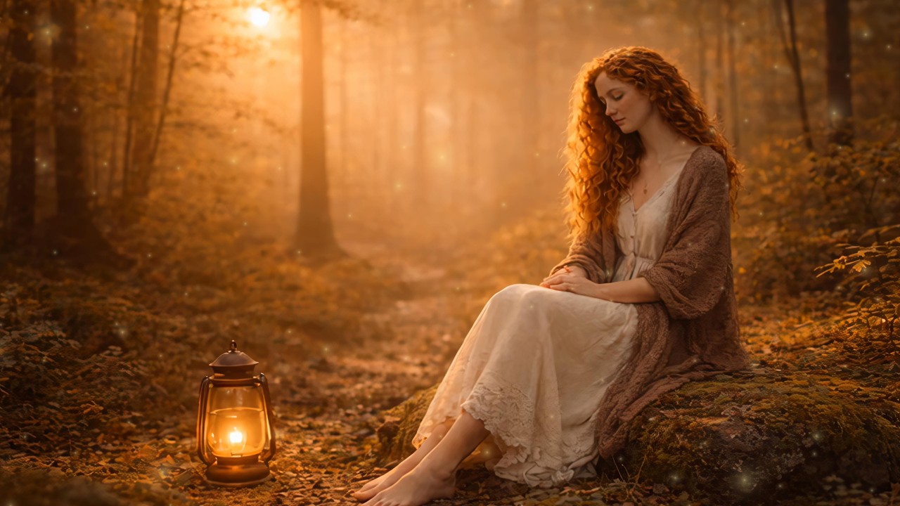 Elder Grove | Celtic Forest Ambience | Warm Lantern Light & Golden Woodland Calm