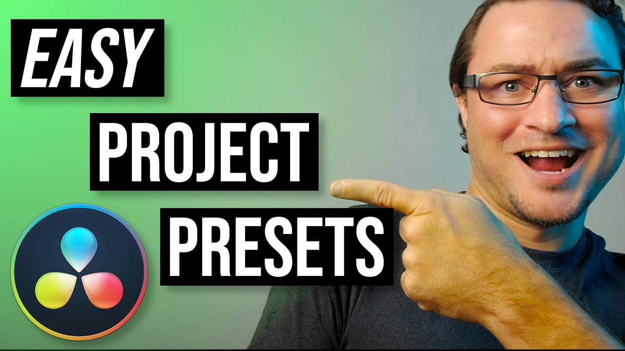 How to CREATE PROJECT PRESETS in Davinci Resolve!