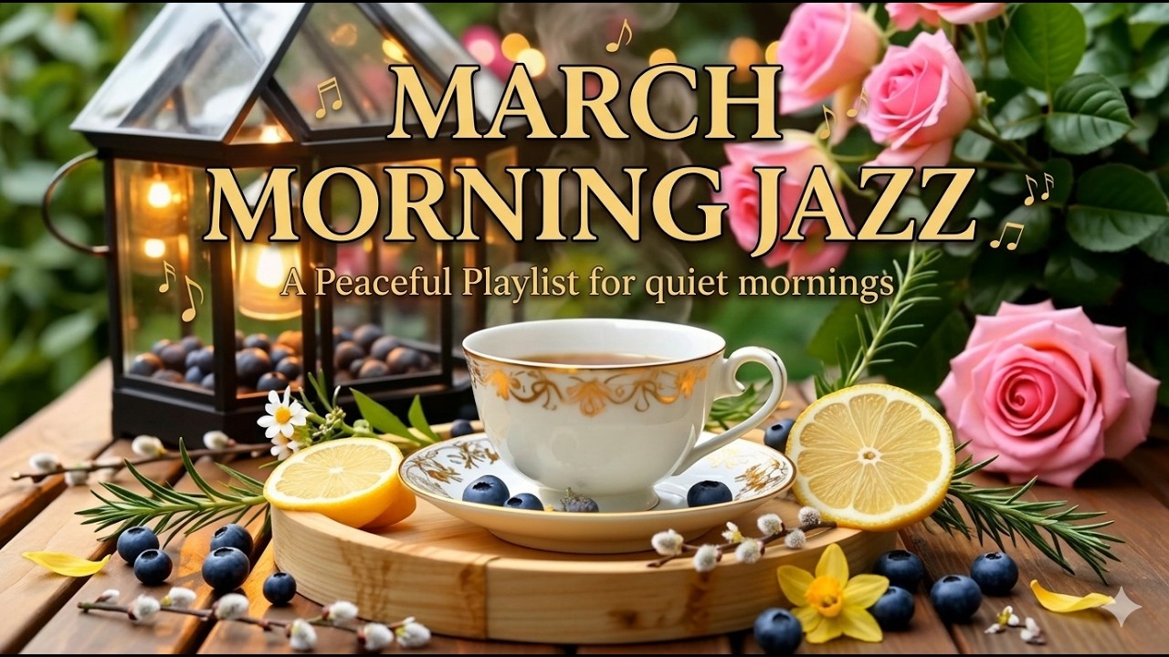 March Morning Café Jazz ☕ Soft Coffee Ambience & Bossa Nova for Stress Relief