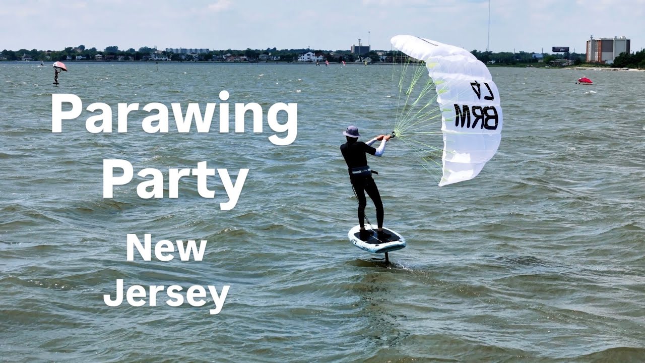 Parawing Foil Party  | Lakes Bay, New Jersey | 4k