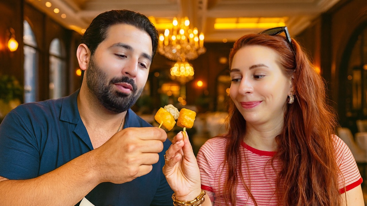 trying our WEDDING FOOD