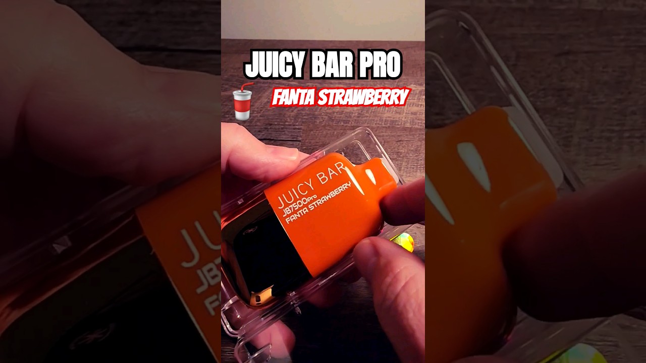 #juicybar pro #Fanta Strawberry #vape #unboxing #asmr