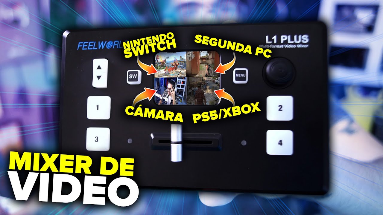 MIXER DE VIDEO? CAPTURA CONSOLAS, OTRA PC O CAMARAS CON LA L1 PLUS DE FEELWORLD! | Urbvic review