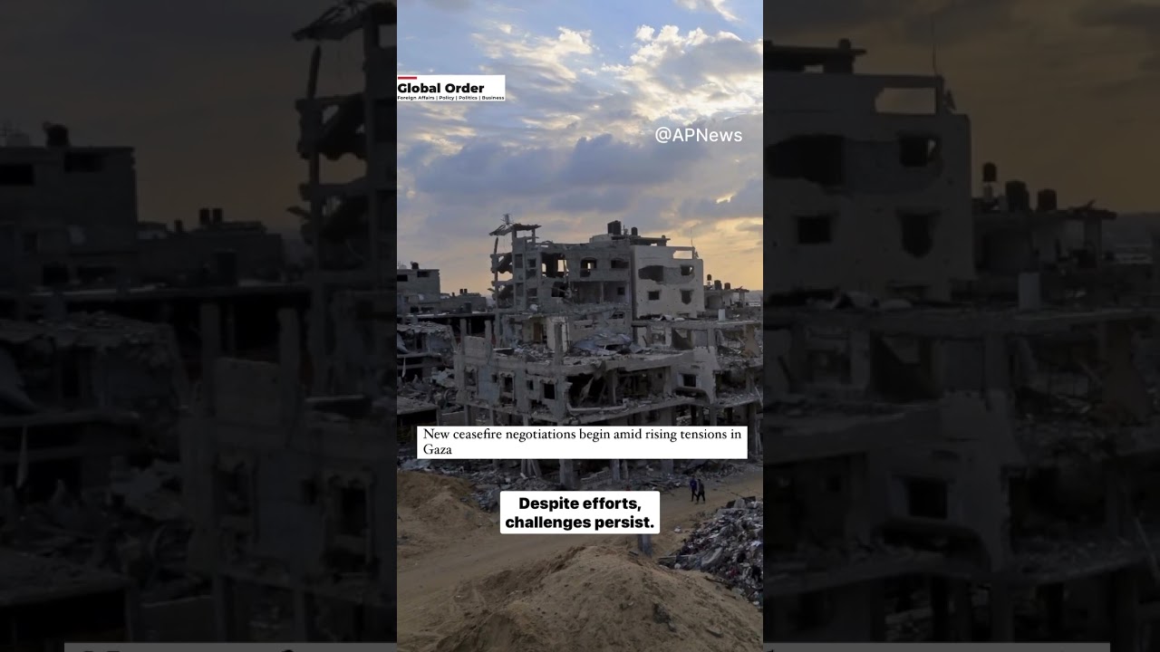 New ceasefire negotiations begin amid rising tensions in Gaza #gaza #ceasefire #youtube