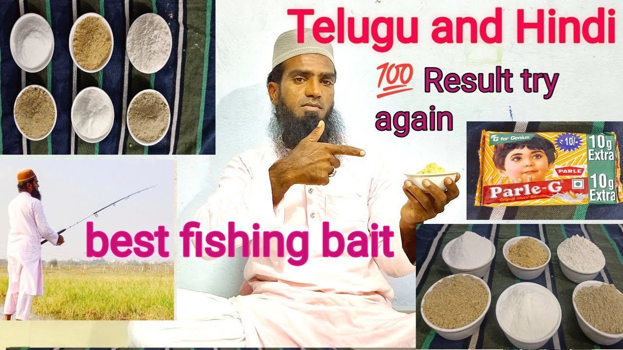 Telugu and Hindi || Best fishing bait ||hydrabaad fishing bait || fishing tips