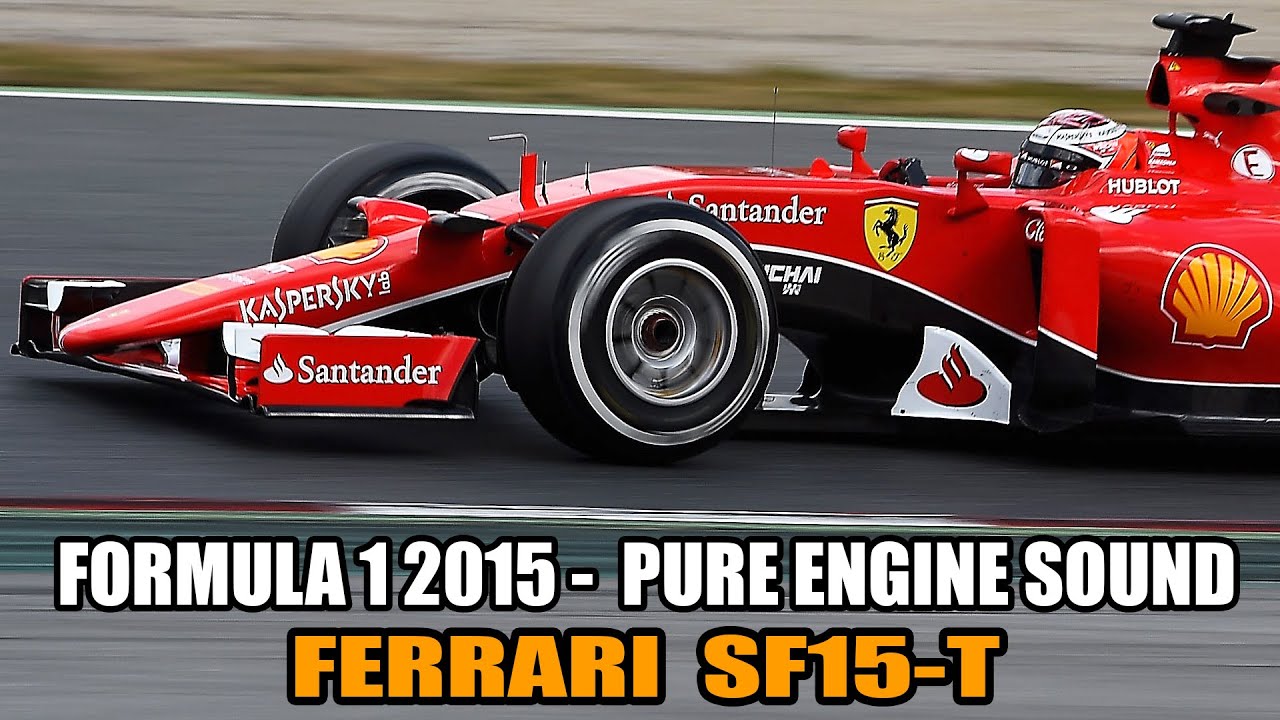 Formula 1 (F1) Ferrari 2015 Sound! SF15-T V6 Turbo