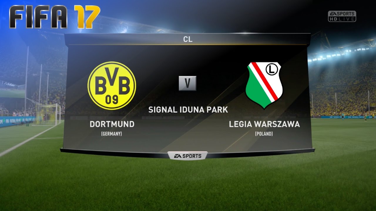 FIFA 17 - Borussia Dortmund vs. Legia Warsaw @ Signal Iduna Park