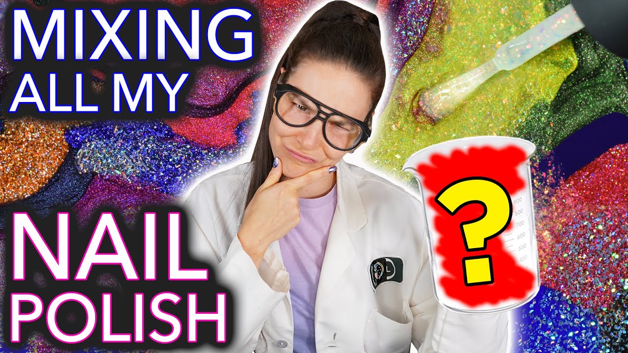 Mixing Every Nail Polish in My Brand Together (What Colour Will It Be?👀)