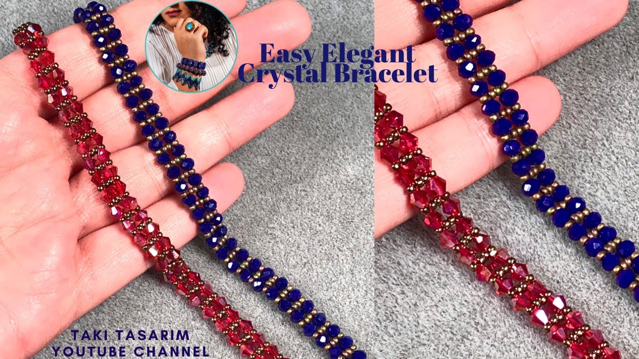 Легкое изготовление элегантных браслетов из хрусталя -Cobeads- Easy elegant crystal bracelet making