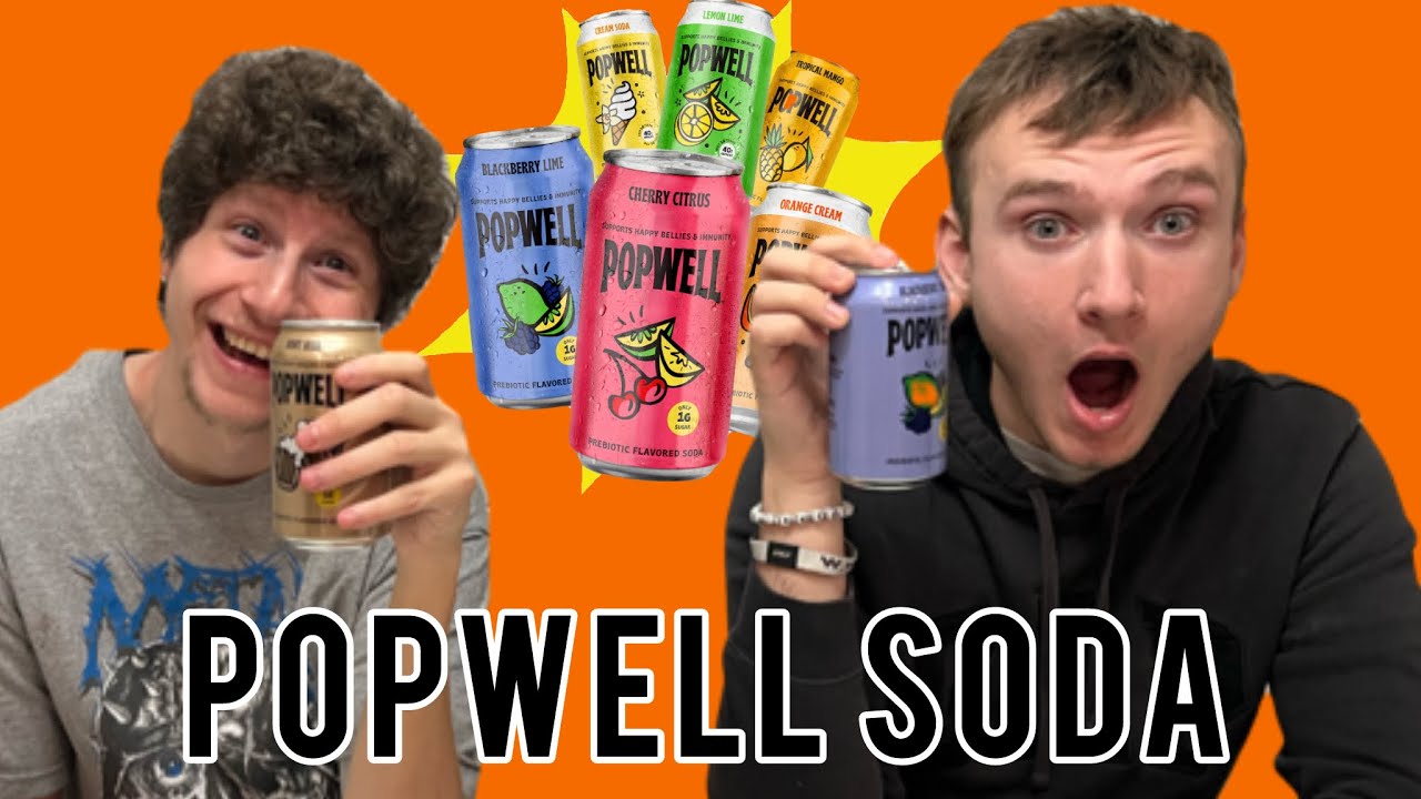 POPWELL PROBIOTIC SODA TASTE TEST!