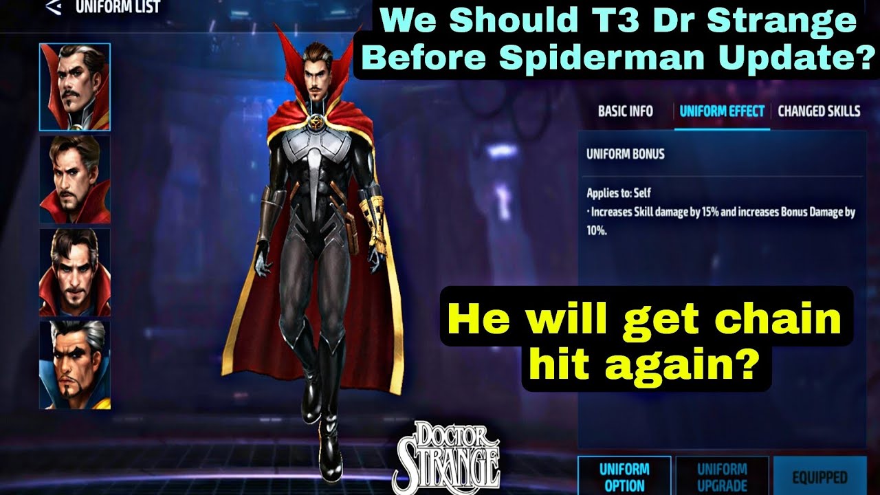We Should T3 Dr Strange Before Spiderman Update? - Marvel Future Fight