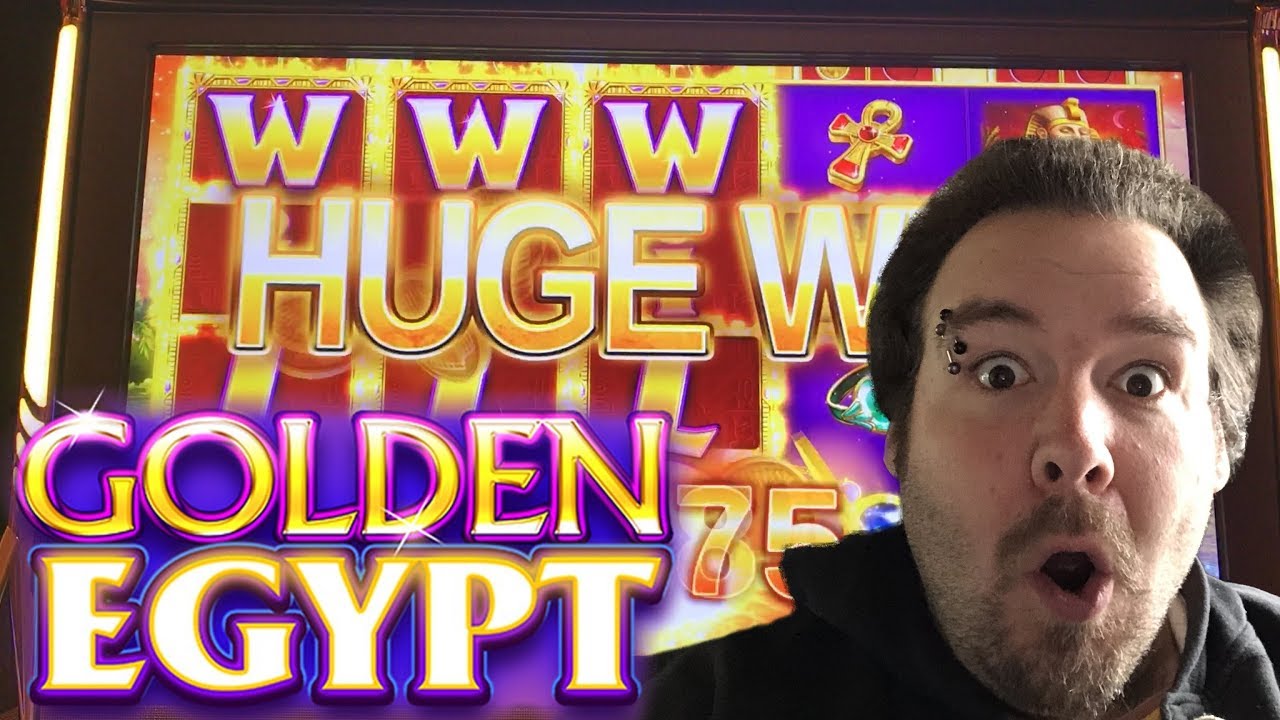 Golden Egypt live play max bet $6.00 with BIG WIN!!! Slot Machine