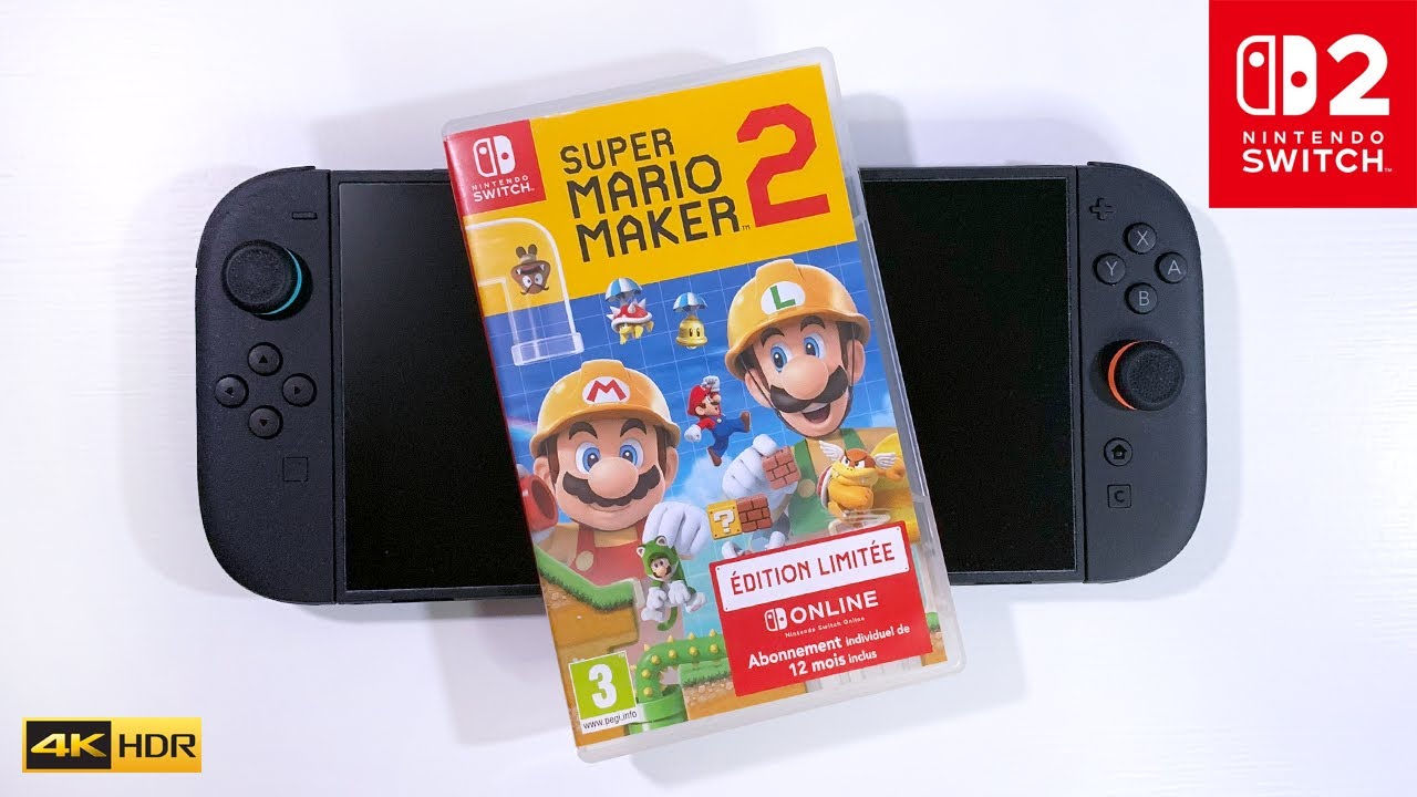 Super Mario Maker 2 on Nintendo Switch 2 (Handheld Gameplay)