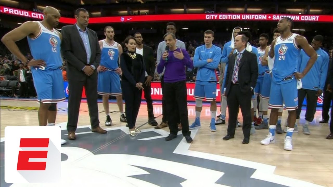 Kings owner Vivek Ranadive makes statement to fans after protest closes Golden1Center doors | ESPN