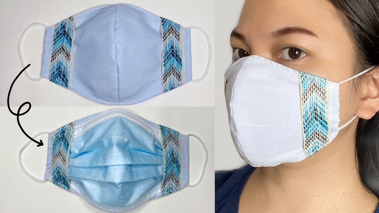 Quick and EASY! FACE MASK with Surgical Mask Holder! | Easy way to make face mask
