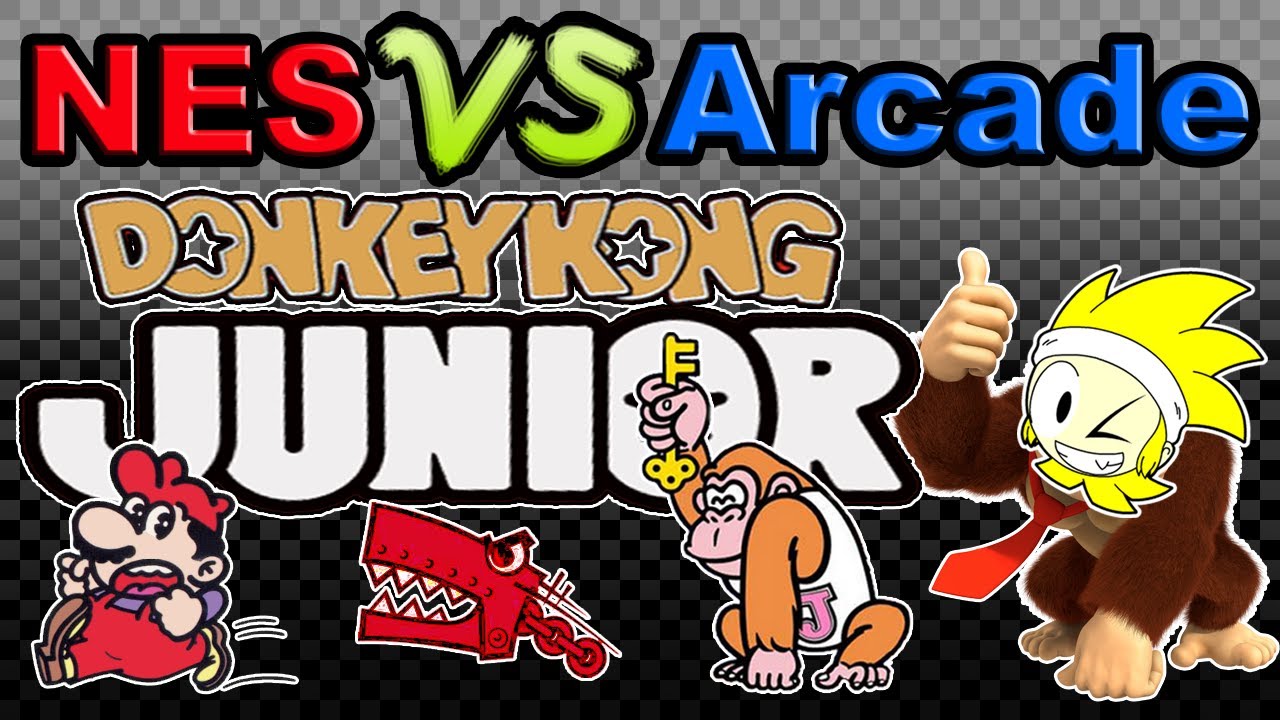 Donkey Kong Jr - Save Papa From the Evil Mario - Version Versus