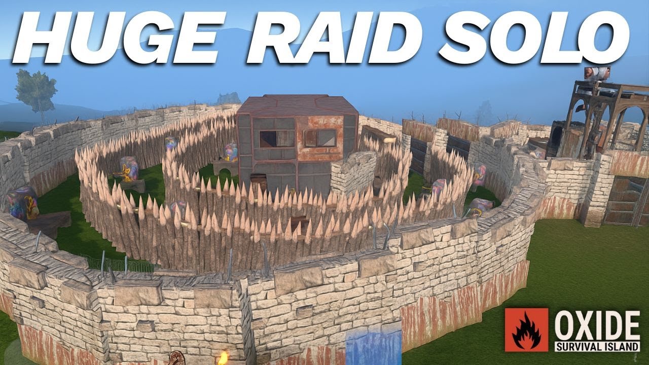 Solo Journey Part 2: Raiding the Big Base in Oxide Survival Island