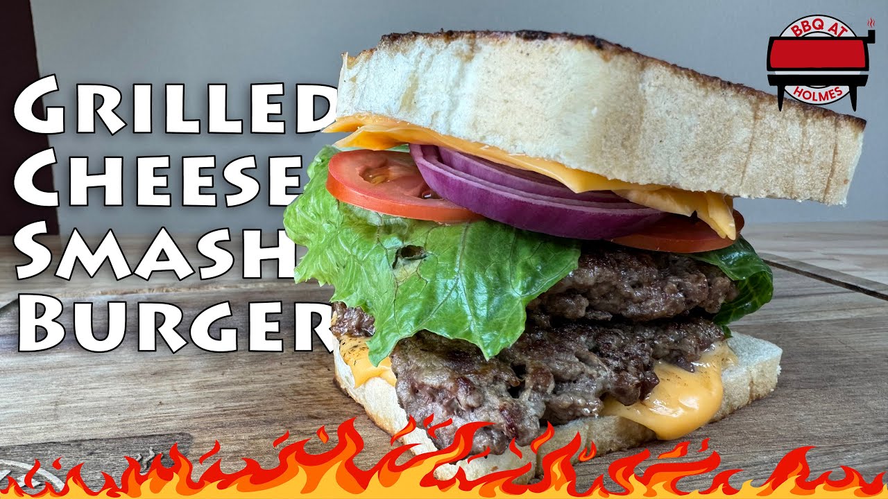 Grilled Cheese Smashburger | Blackstone Griddle Recipe | Smash burger How to