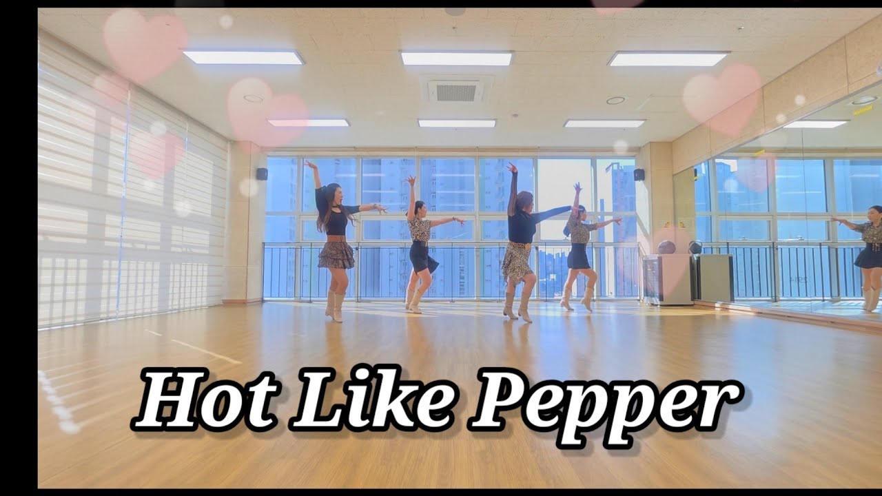Hot Like Pepper | Easy Intermediate Line Dance | 핫 라이크 페퍼 | 리듬감 충만~~♡