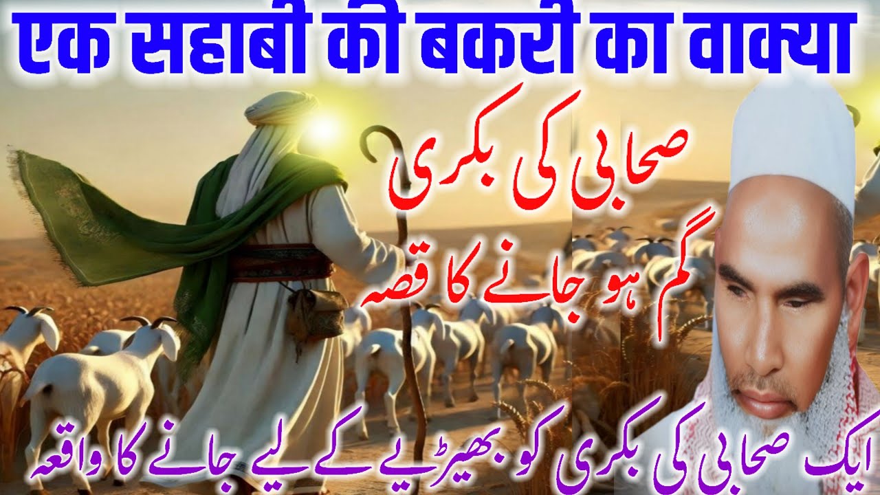 Ek sahabi ke Bakri ke Ho jaane ka kissa Bayan Qari Haneef multani / Kari Haneef ke taqreer / bayan 