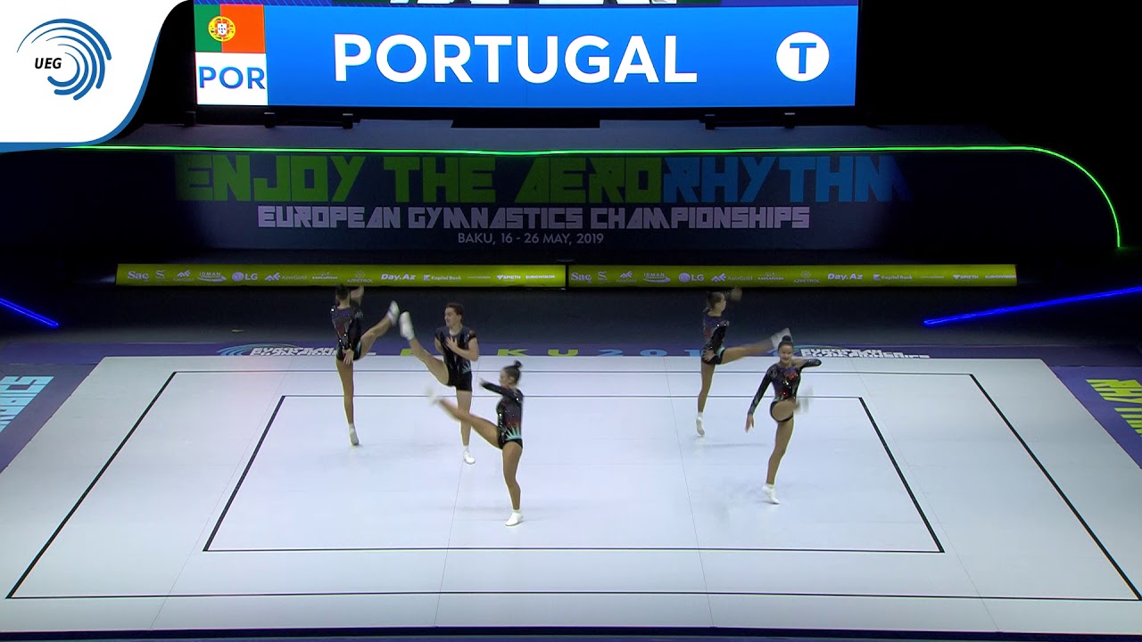 Portugal - 2019 Junior Aerobics Europeans, groups final