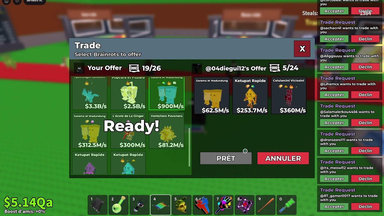🚨live sab chill trade  (sulymax_Y)