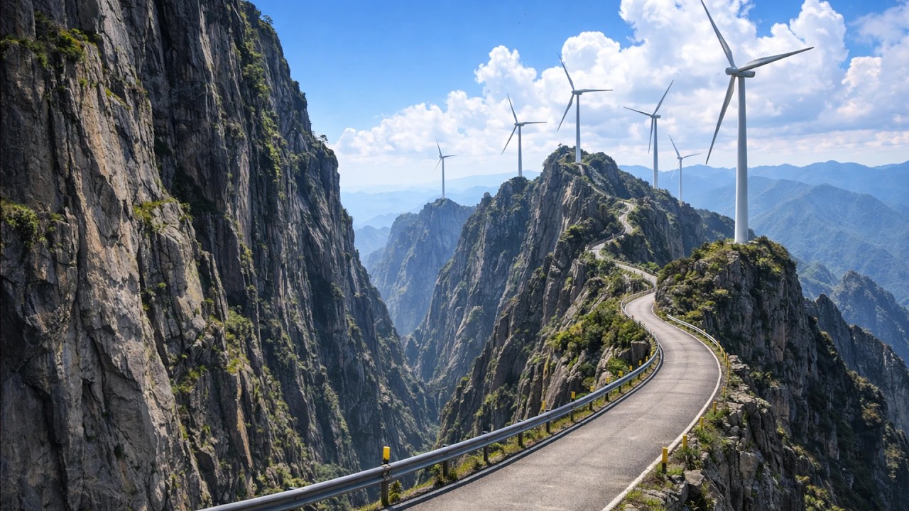 Scenic Mountain Drive in China 🇨🇳 | Winding Roads & Breathtaking Views (4K)
